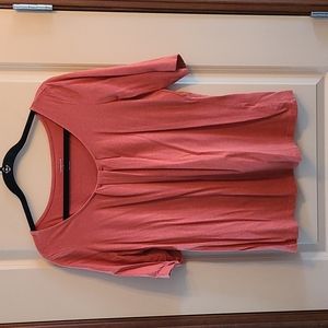 Women's size L Land's End orange shirt